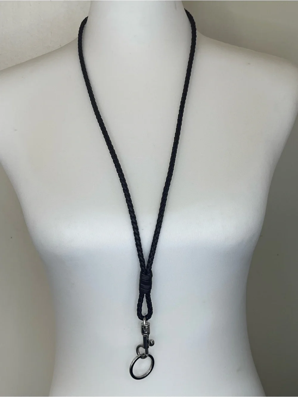 Bottega Veneta Intrecciato leather lanyard